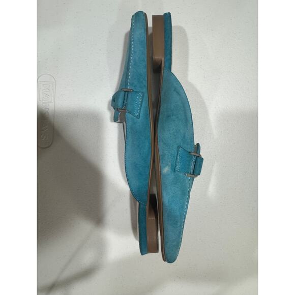 Bijou Blue Suede Leather Mules – Size 8M - Picture 3 of 11